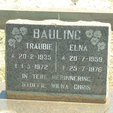 BAULING Traubie 1935-1972 &amp; Elna 1959-1976