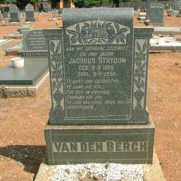 BERGH Jacobus Strydom, van den 1906-1950