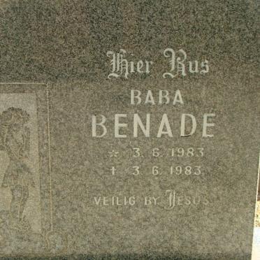 BENADE Baba 1983-1983