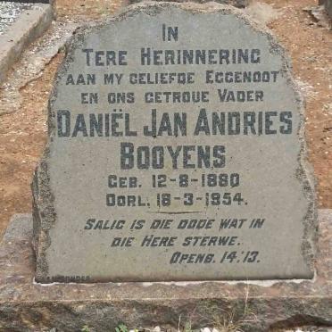 BOOYENS Daniel Jan Andries 1880-1954