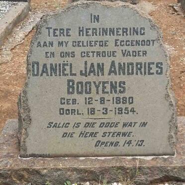 BOOYENS Daniel Jan Andries 1880-1954