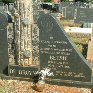 BRUYN Betsie, de 1910-1965 