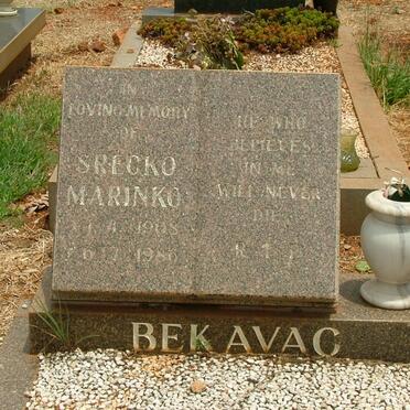 BEKAVAC Srecko Marinko 1908-1986