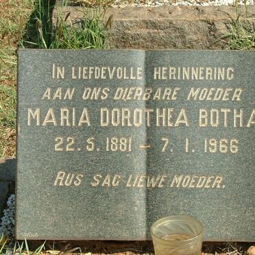 BOTHA Maria Dorothea 1881-1966
