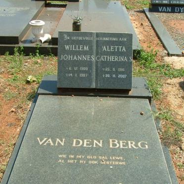 BERG Willem Johannes, van den 1909-1987 &amp; Aletta Catherina S. 1916-2007