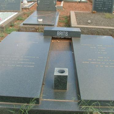 BRITS Adriaan Jacobus 1908-1980 &amp; Elizabeth Jane Hannah MYERS 1906-1968