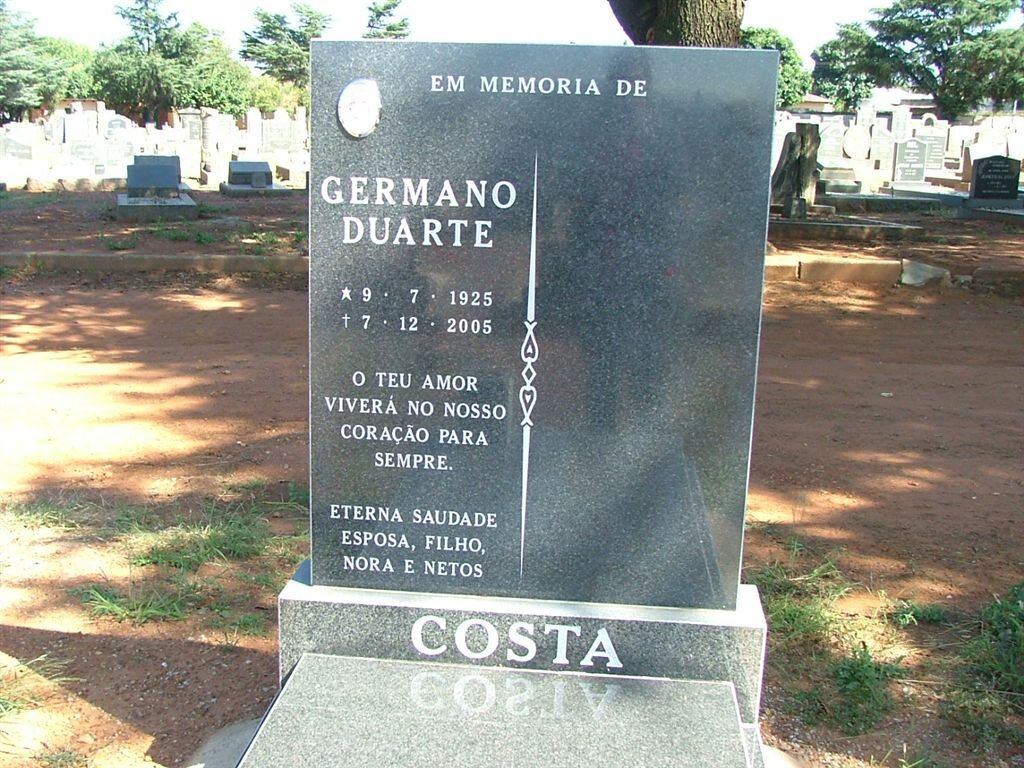 COSTA Germano Duarte 1925-2005