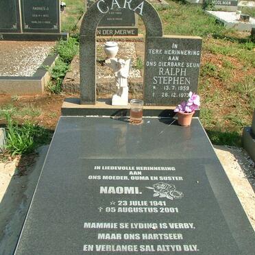 CARA Ralph Stephen 1959-1973 :: CARA Naomi 1941-2001