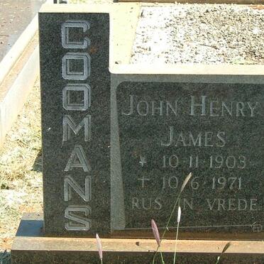 COOMANS John Henry James 1903-1971