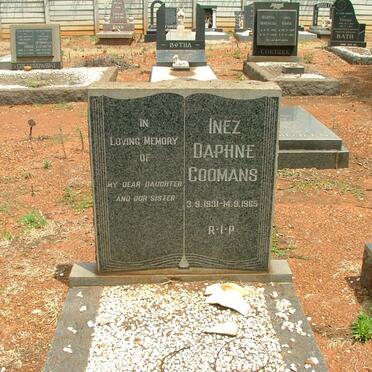 COOMANS Inez Daphne 1931-1965