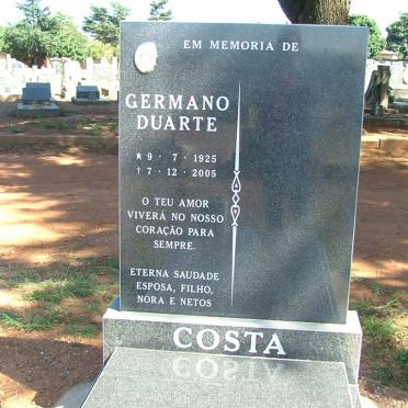 COSTA Germano Duarte 1925-2005