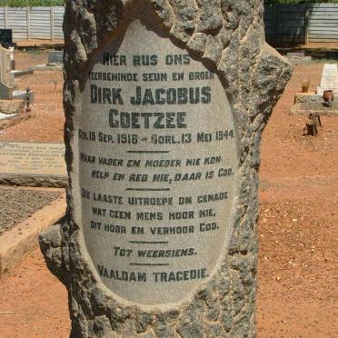 COETZEE Dirk Jacobus 1918-1944