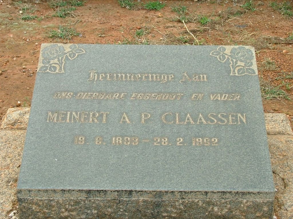 CLAASSEN Meinert A.P. 1883-1962