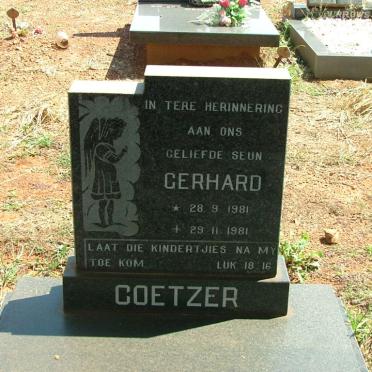 COETZER Gerhard 1981-1981
