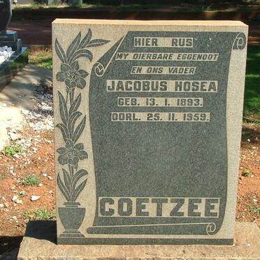 COETZEE Jacobus Hosea 1893-1959