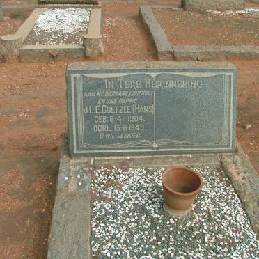 COETZEE J.L.E. 1904-1949