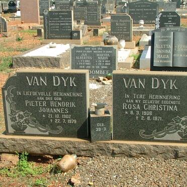 DYK Pieter Hendrik Johannes, van 1902-1979 &amp; Rosa Christina 1906-1971