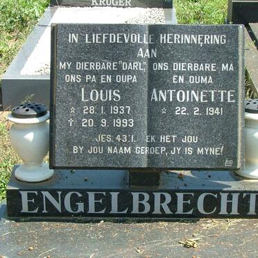 ENGELBRECHT Louis 1937-1993 &amp; Antoinette 1941-