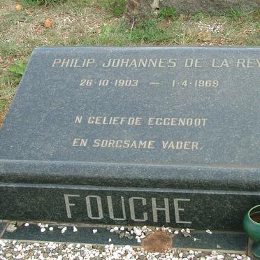 FOUCHE Philip Johannes De La Rey 1903-1969