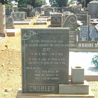 GROBLER Gert 1923-1972