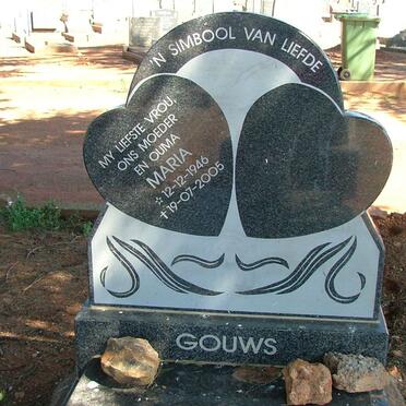 GOUWS Maria 1946-2005