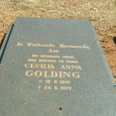 GOLDING Cecilia Anna 1910-1972