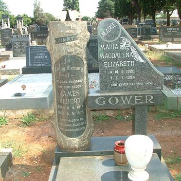 GOWER James Albert 1917-1975 &amp; Maria Magdalena Elizabeth 1922-1994