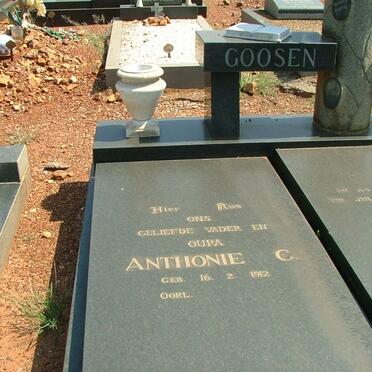 GOOSEN Anthonie C. 1912-