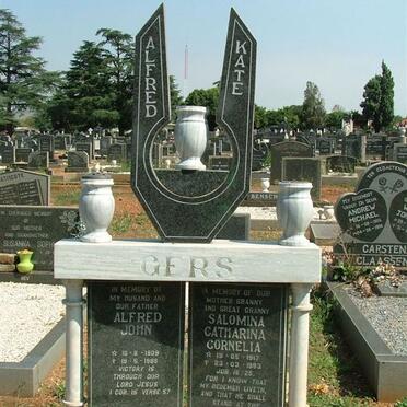 GERS Alfred John 1909-1986 &amp; Salomina Catharina Cornelia 1917-1993