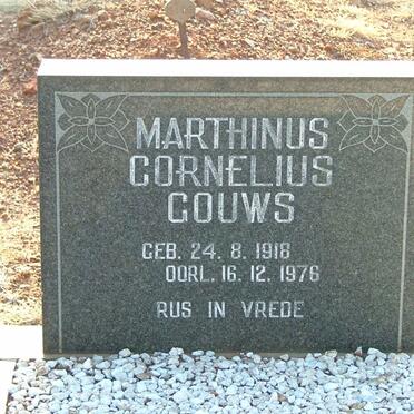 GOUWS Marthinus Cornelius 1918-1976