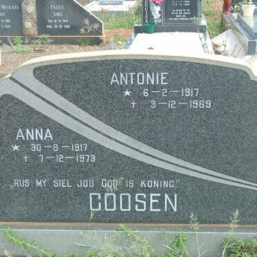 GOOSEN Antonie 1917-1969 &amp; Anna 1917-1973