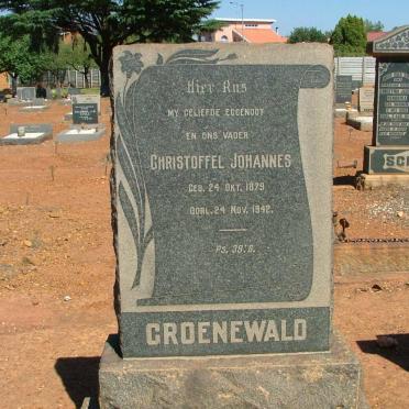 GROENEWALD Christoffel Johannes 1879-1942