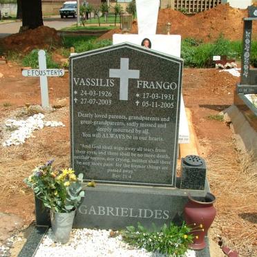GABRIELIDES Vassilis 1926-2003 &amp; Frango 1931-2005