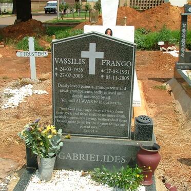 GABRIELIDES Vassilis 1926-2003 &amp; Frango 1931-2005