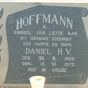 HOFFMANN Daniel H.V. 1900-1972