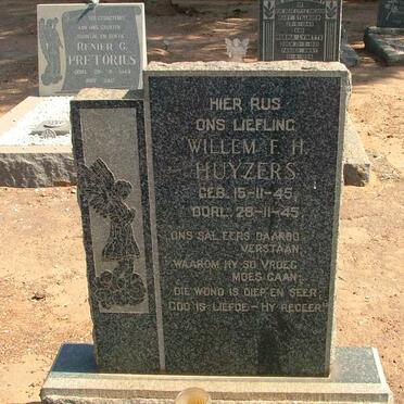HUYZERS Willem F. H. 1945-1945