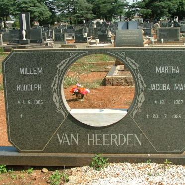 HEERDEN Willem Rudolph, van 1905- &amp; Martha Jacoba Maria 1907-1985