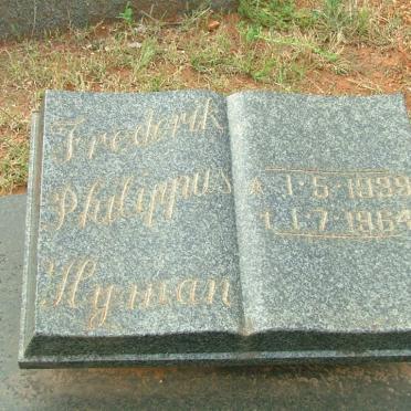 HYMAN Frederik Philippus 1939-1964