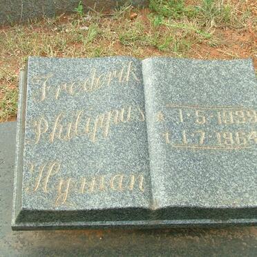 HYMAN Frederik Philippus 1939-1964