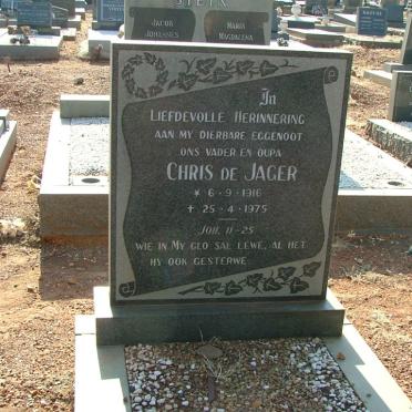 JAGER Chris, de 1916-1975