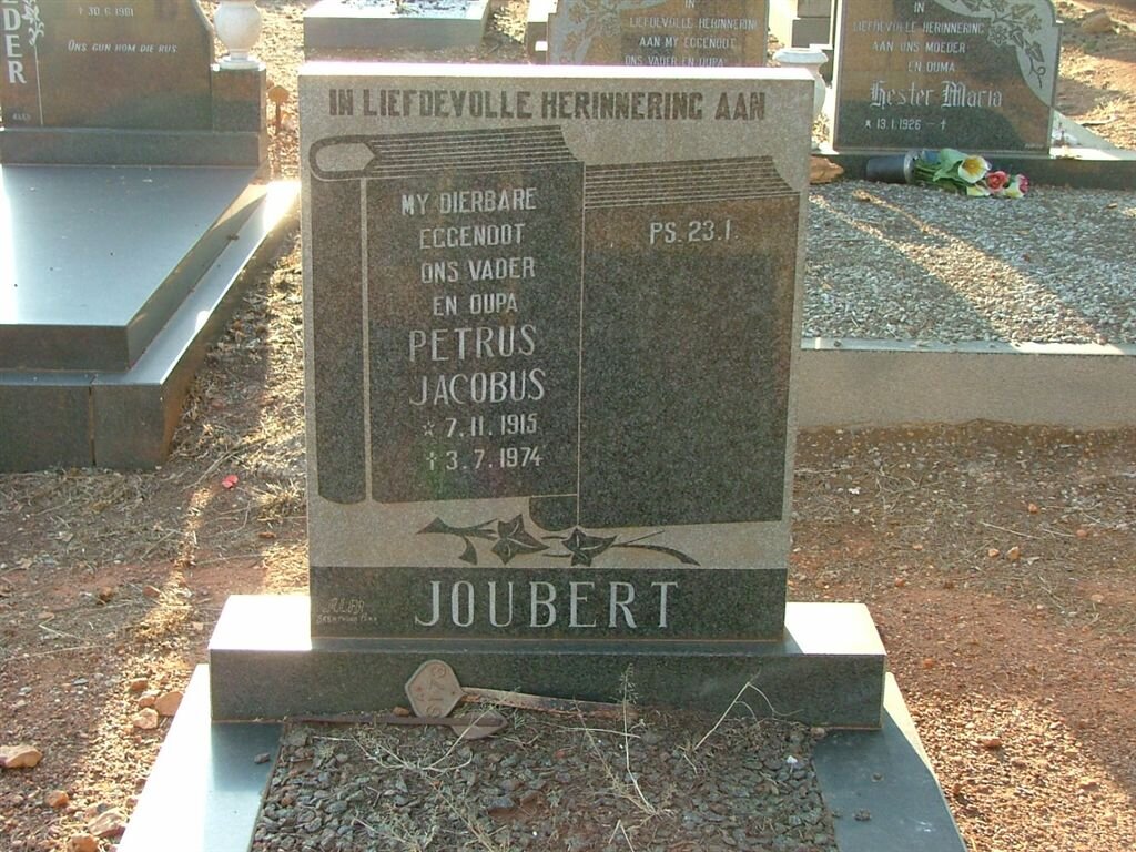 JOUBERT Petrus Jacobus 1915-1974