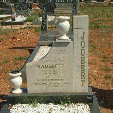 JOUBERT Madelein 1975-1987