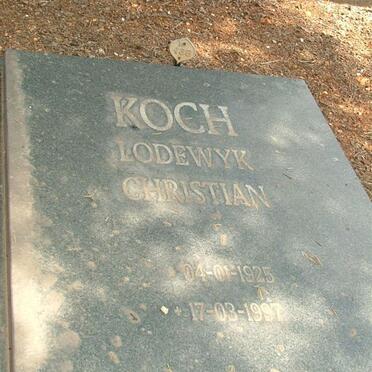 KOCH Lodewyk Christian 1925-1997