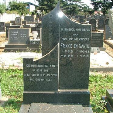 KLERK Frikkie, de 1961-1981 :: DE KLERK Santie 1963-1981