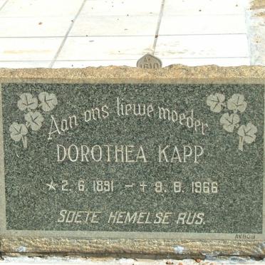 KAPP Dorothea 1891-1966