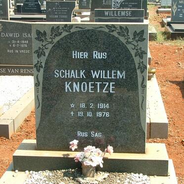 KNOETZE Schalk Willem 1914-1976