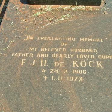 KOCK F.J.H., de 1906-1973