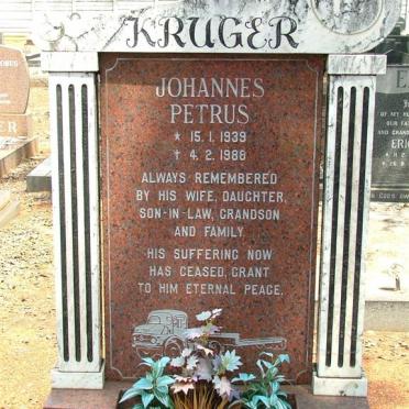 KRUGER Johannes Petrus 1939-1988