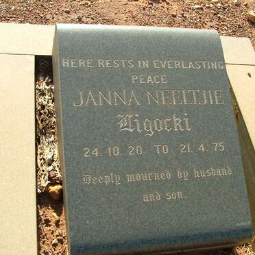 LIGOCKI Janna Neeltjie 1920-1975