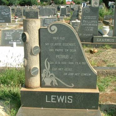 LEWIS Petrus J. 1933-1967